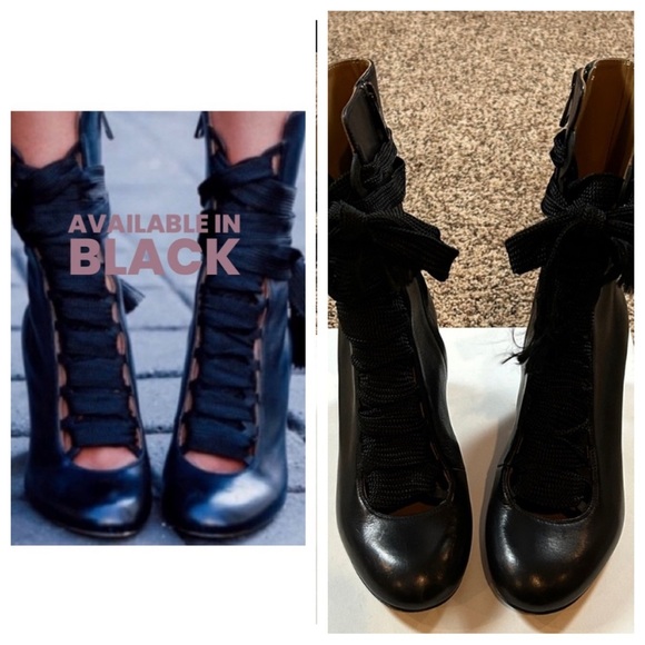 CHLOE Harper Boots Black Leather Excellent Condition EU 38 - Picture 1 of 9